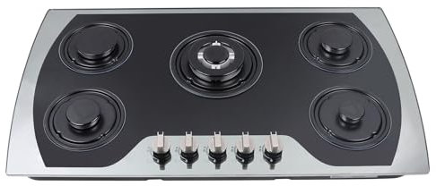 Quemador de cocina de gas de acero inoxidable autónomo integrado de gas natural o propano de acero inoxidable placa de cocina de gas empotrada placa de cocina automática batería impulso encendido