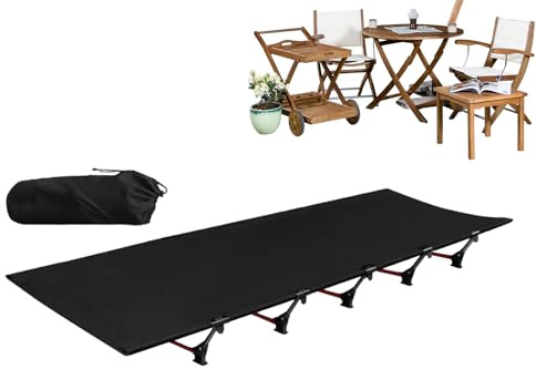 Lit de camping, compact et pliable, pour voyage, camping, extérieur, chambre d'amis, montage facile