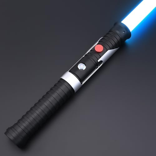 Light Saber for Dueling 12 RGB Light Saber with Motion Control Real Light Sabers for Kids Adults Smooth Swing Metal Light Sabers Toy with 16 Fonts for Halloween/Christmas Cosplay/Gifts/Fans