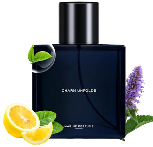 Mens Fragrances Cologne, Edt Spray Natural, 2.4in Long Lasting Elegant Perfume, 50ml Premium Scent, Intense Refreshing Formula for Skin, Hair, Clothes, Daily, Business, Travel, Dates, Wedding