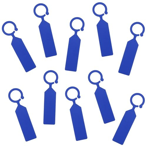 sourcing map Etiquetas de plástico impermeables para plantas, 100 etiquetas colgantes de plantas de 4.3 pulgadas, marcadores de plantas colgantes de color para plantas de interior, exterior, jardín e