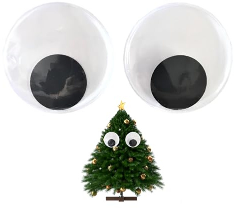 Generico Occhi Sbalordivi Grandi,1 Paio Occhi Mobili Autoadesivi | Decorazioni per Feste Halloween Natale Casa Ufficio Scuola Porta Stanza