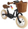 PUKY LR M CLASSIC Schwarz | Laufrad ab 2 Jahre | Kinderspielzeug ab 2 Jahre | Retro Look Kinder Laufrad | Balance Bike | Lauflernrad mit Lenkerkorb & Seitenständer | Höhenverstellbarer Lenker & Sattel