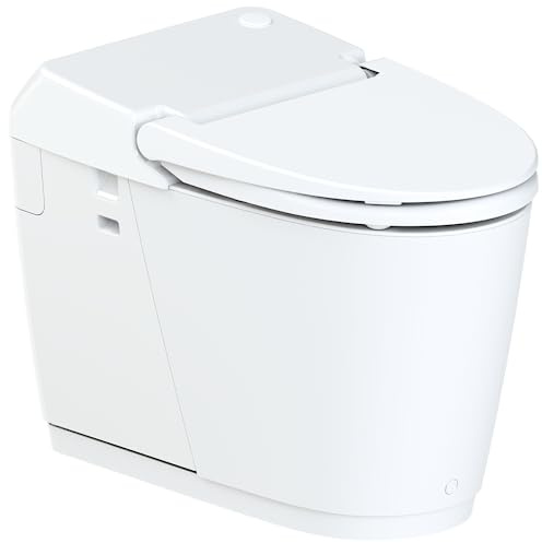 SFA - WC Broyeur Sanismart - 51 dB - Ultra Léger - Design Moderne - Chasse Eco+ - Matériau Hygiénique - Cuvette Sans Bride - Entretien Simple - 39,4 x 71,9 x 51,6 cm - 550 W - Made In France - 17,5 kg