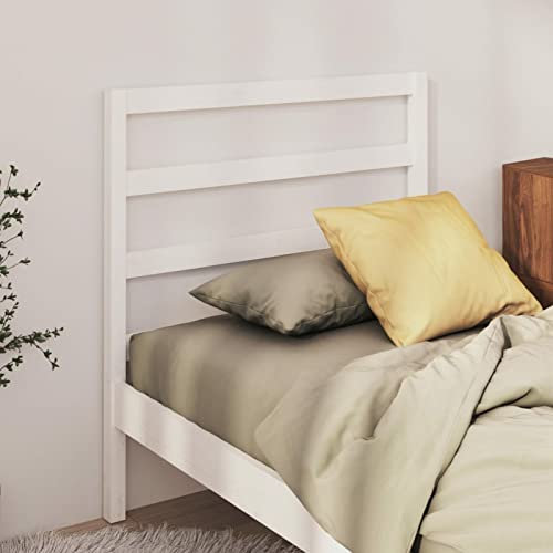 Festnight Kopfteile 1 STK.Kopfteil aus Stoff Bettkopfteil WeißWandschutz Bett Kopfteil Bett Headboard Kopfteil Wandschoner Für Bett 95 x 4 x100 cm Stoff