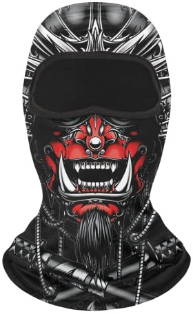 UK-UNIQUE Cagoule – Masque facial respirant léger pour ski, moto, course et cyclisme – Cagoule multifonction – Unisexe Homme, Femme, Enfant, Garçon, Filles, Motif 6, 7 / 7 1/4