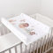 Wickelunterlage für Babys, harte Unterseite, 70 x 50 cm, passend für 120 x 60 cm, unisex, keilförmig, Anti-Roll-Windel, Neugeborene, Baby, wasserdichte Wickelunterlage mit erhöhten Kanten (Maus)