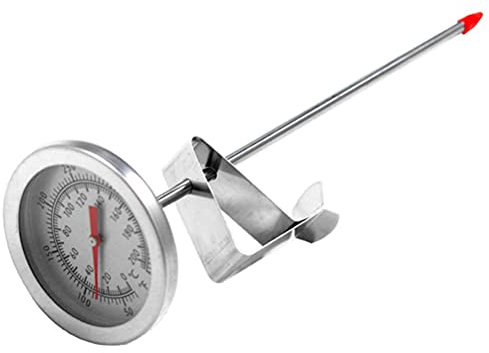 Termómetro de Aceite con Sonda de Acero Inoxidable, Medidor de Barbacoa para Freír, Barbacoa y Pollo Frito (Como se muestra)