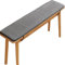 Outdoor Bankauflage Stuhlkissen Bankkissen 120/150/180/200/80/100X40CM Gartenbankauflage Waschbar rutschfeste Bank Sitzauflage(Dark Gray,30x200cm)