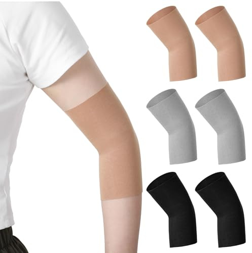 CIATBYYJ Lot de 3 paires de housses de tatouage, respirantes et élastiques, protection de compression, pour couverture de tatouage et pour l'entraînement quotidien (pour 60 à 75 kg)
