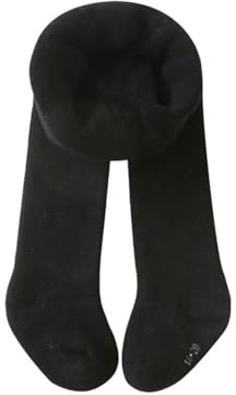 Generisch 2026 - Collant da bambina per neonati, morbidi leggings biologici, collant per bambini con suola antiscivolo, caldi, collant per neonati, Nero , 12-24 Mesi