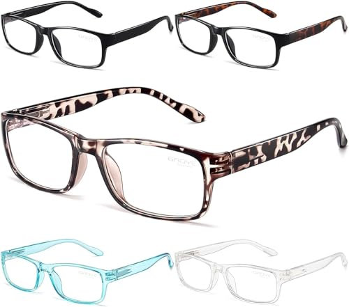 Gaoye 5 pack Lesebrillen herren / damen mit blaulichtfilter Brille Lesehilfe für Damen Herren