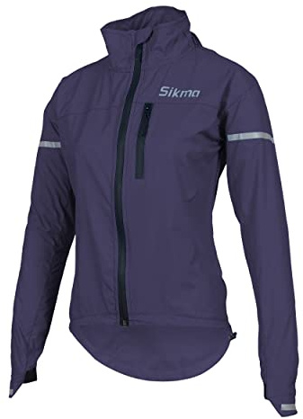 Sikma Veste de cyclisme pour femmes et filles - Imperméable, coupe-vent, pour la pluie, pour la course à pied, décontractée, pour l’extérieur.., violet, S