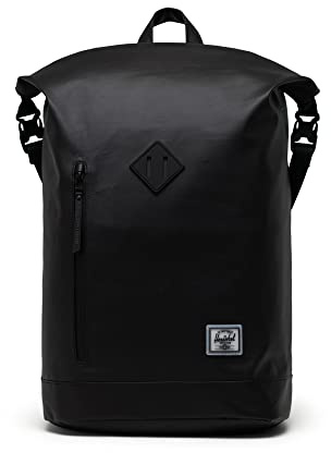 Herschel Roll Top Backpack, Unisex, Black, One Size