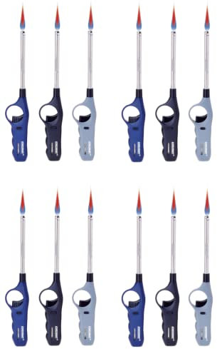 KONSUMANY 12 Stück Feuerzeug Stabfeuerzeug Sturmfeuerzeug Gas Feuerzeug 27,5 cm lang