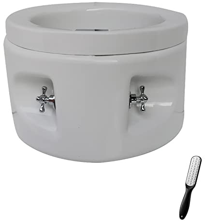 AMEERR Pediluvio Baño De Pies Baño De Pies Masaje Pies con Puntos de Acupresión Bañera SPA para Pies Apto para Uso Familiar De Pedicura Champú Fregadero (Size : Bath+pedicure1)