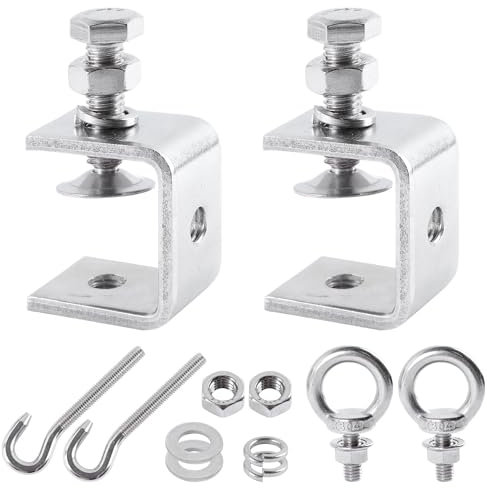 Sargentos G 304 Acero Inoxidable C Abrazadera Ajustable Abrazaderas Metalica Fija Carpinteria para Soldadura Carpintero Montaje Doméstico Bricolaje Artesanía