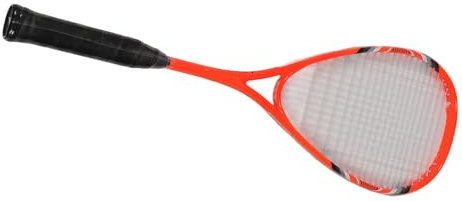 gernie Training Squash Racket, Comfortable Grip Shock Absorbing Aluminum Alloy Squash Racket Transparent String Large Racket Face for Parks (Orange), gerniexpv3f12shg-11