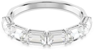Swarovski Millenia Armreif, Weißes, Rhodiniertes Armband mit Strahlenden Kristallen im Oktagon-Schliff