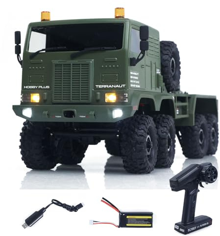 TOUCAN RC HOBBY 1/18 Camion militare radiocomandato 8X8 sterzo integrale Modello fuoristrada RC elettrico a 2 marce telaio in metallo RTR