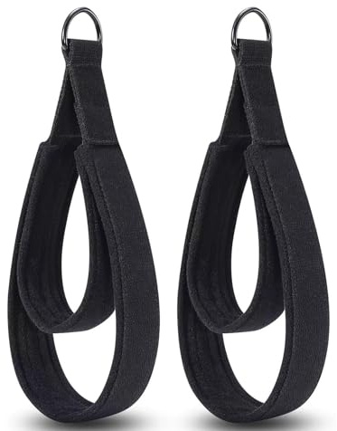 PYRUVAE 2 Pezzi Cinghie Per Pilates, Accessori Palestra Con Doppio Anello, Cerchio Pilates, Ring Pilates, Elastico Pilates, Pilates Ring, Per Fasce Palestra, Allenamento A Casa, Banda Elastica Fitness