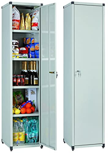 Armoire à étagères en métal Brico 1G, 43 x 44 x 183 (h) cm