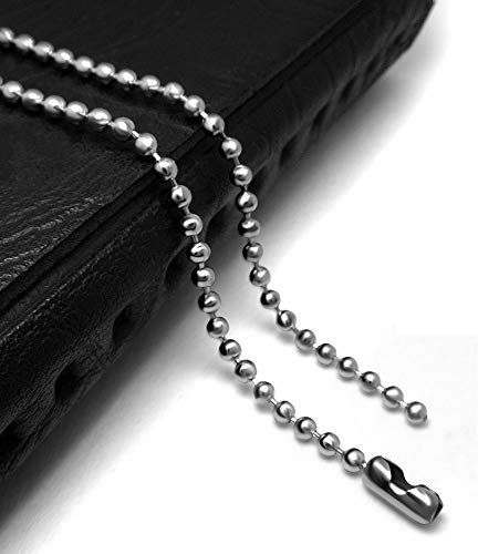 Perlin Edelstahlkette 5 Stränge Set Edelstahl 2mm Kugelkette Metallkette Kabelkette Perlenkette Link Kette Halsketten Schmuckkette Schluesselkette