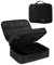 bagsmart Kabeltasche, Doppelte Schichte Elektronik Organizer Reise Elektronische Tasche für Kabel, Ladegerät, Ipad, Ipad Air, Tablet bis zu 10.5 Zoll, Adapter, Maus, SD Karten (Schwarz 1)