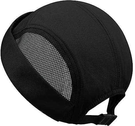 Clape Unisex Mesh Docker Cap Breathable Lightweight Beanie Brimless Hat Rolled Cuff Harbour Hat 5 Panel Peakless Beanie Worker Sailor Cap Skullcap Black CT61