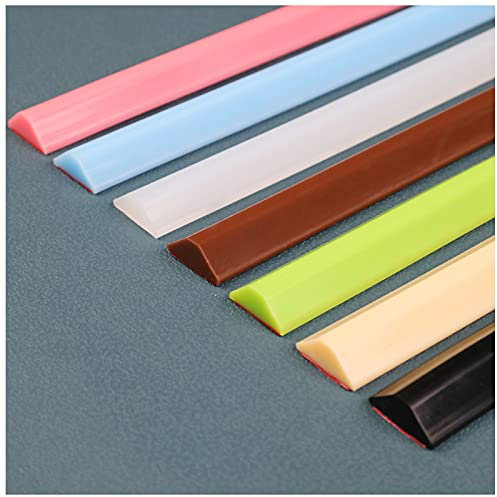 Hohe Qualität Schwallschutzleiste Dusche,Küchenarbeitsplatte Silikon Biegsame Wasserblockierung,Flexibler Silikon-duschkabinen dichtungen für Dusche Badezimmer,Braun,100cm/39in