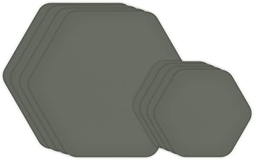 GEAR AID Tenacious Tape Repair Patches for Jackets, Tents, Outdoor Gear and Technical Fabrics, 3” Rounds, 2.5” and 1.5” Hex Shapes, Color and Size Options, OD Green