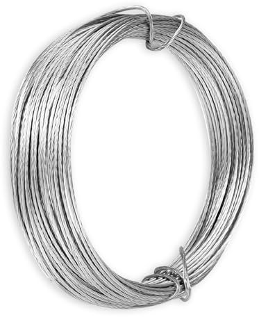 32.5 Feet (10m) Picture Hanging Wire Heavy Duty Metal Hanging Wire Metal Wire Photo Frame Hanging Wire for Photo Frame Mirror Artwork Clock, 0.7mm/0.03inch