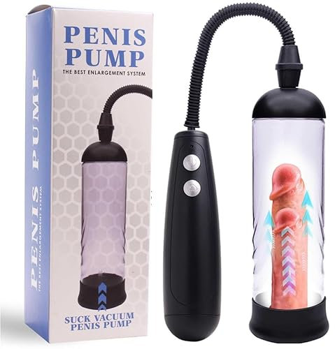 Vielretude Wiederaufladbare männliche Vakuum Elektrische Penispumpe mit Griff Penis Vergrößern 2-Hülse
