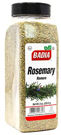 Badia Rosemary Leaves, 8 oz - Dried Rosemary Herb, Earthy & Aromatic, Gluten Free