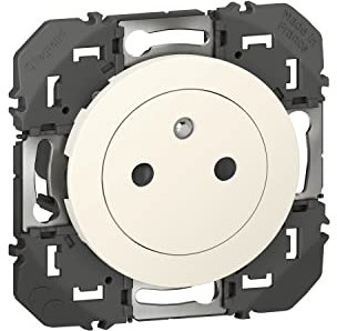 LEGRAND - Elektrische Wandsteckdose, 16 A, mit Erdung, Oberfläche – Steckdose 2P + T, bündig mit einziehbarem Boden– Weiß