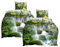 JACK by Kaeppel Mako Satin 4 TLG. Digitaldruck Bettwäsche Wasserfall Papagei Dschungel Regenwald Waterfall, Größe:135x200cm Bettwäsche