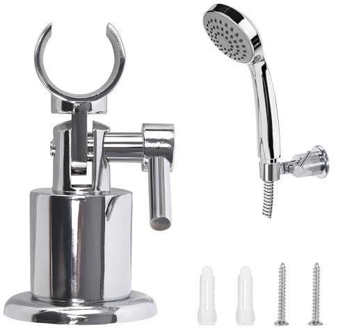 Duschkopfhalterung 180 Grad Duschkopf Halterungen Duschhalterung Metall mit Schraube Schwenkverstellung Handbrause Halterung für die Meisten Duschköpfe