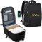 NVAL - Mochila Portatil de Viaje Unisex - Puerto de Carga USB - 45x32x23 CM - Doble Bolsillo Frontal - Bolsillo para PC Portatil y Tablet - Multiples Compartimentos (MOCHILA NEGRA)