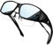 KANASTAL Überbrille Sonnenbrille Herren und Damen Verspiegelt Silber Überziehbrille für Brillenträger Fahrradbrille Überzieh Sonnenbrille UV400 Schutz