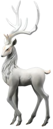 Figura di renne con renna e renna | Figure di Natale per interni, statue di renna per tavolo