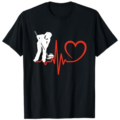 Curling Girl Heartbeat Curler Mujeres & Niñas Barrido Piedra Camiseta