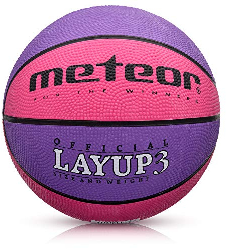 Basketboll för Barn Basketball Storlek 1 3 4 Perfekt Anpassad Till Ungdomens Barns Händer från 4–10 år Gammal Idealisk Basket för Träning Basket Med en Halkfri Yta METEOR LAYUP