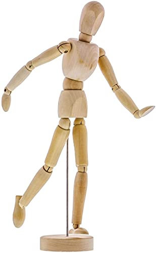 Art Mannequin，Gliederpuppe, 30,5cm Modellpuppe Holzpuppe zum Zeichnen , Malen, Kunst