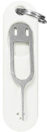 Herramienta de expulsión de Tarjeta, abridor de Agujas, Extractor de Tarjetas, Herramienta para Abrir la Ranura de la Tarjeta de Silicona con Llavero Desmontable para Todos los teléfonos