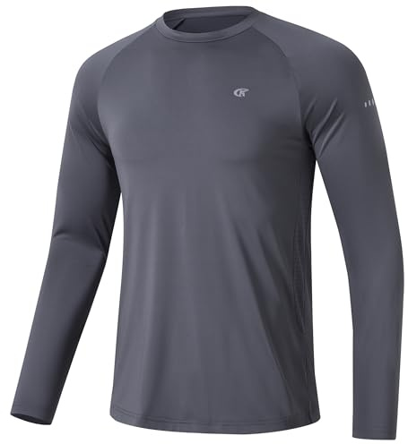 Huayuzh Rashguard UV UPF 50+ T-shirt à manches longues pour homme Séchage rapide Respirant Surf