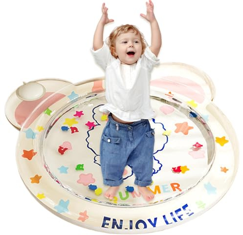 Alfombra de agua para bebés genérica | Alfombra Sensorial Inflable para Suelo | Accesorio de bebé portátil, Centro de Actividades Sensorial para el Hogar Habitación Bebé Guardería