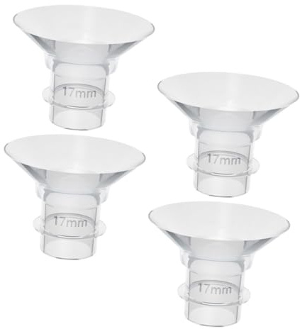 FUNNETOYU 4 pezzi Inserti Flangiati in Silicone per Tiralatte Wearable Ricambio Sicuro e Resistente per Allattamento Seno Compatibili con Tiralatte Elettrici Indossabili