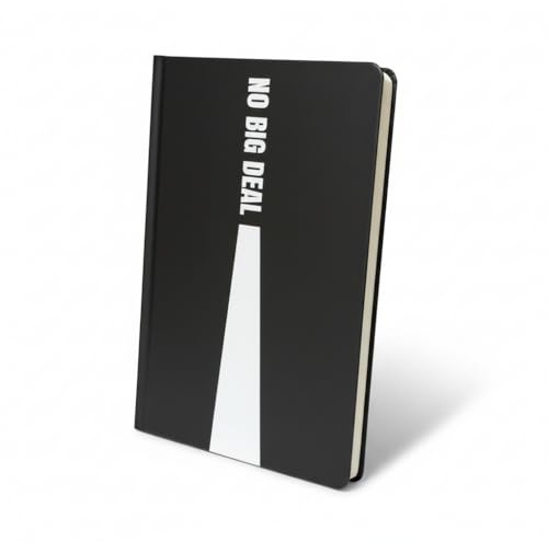 be online A5 Lined Notebook - Words Collection - Hardcover 14 x 21 cm - 192 Pages Premium Paper - Motivational Notebook with Minimalist Quotes (NO BIG DEAL)