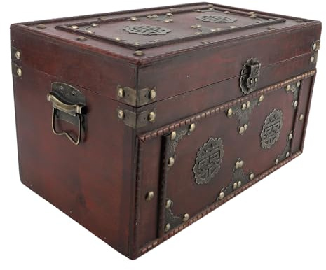 Taidda Scatola Portaoggetti Vintage in Legno Elegante Contenitore retrò per la Decorazione Domestica di Libri di Gioielli, Diversi Elementi, per Stoccaggio Versatile