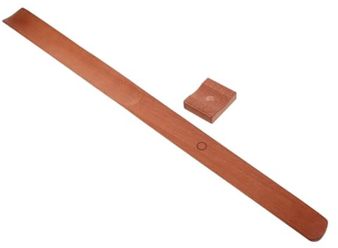 ifundom Calzador de Madera Mango Largo de 55cm, Magnético y Ergonómico para Botas y Botas de Esquí, Adecuado para Embarazadas y Personas Mayores Diseño Minimalista Marrón